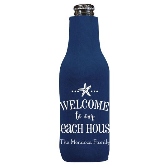 Welcome to Our Beach House Bottle Huggers